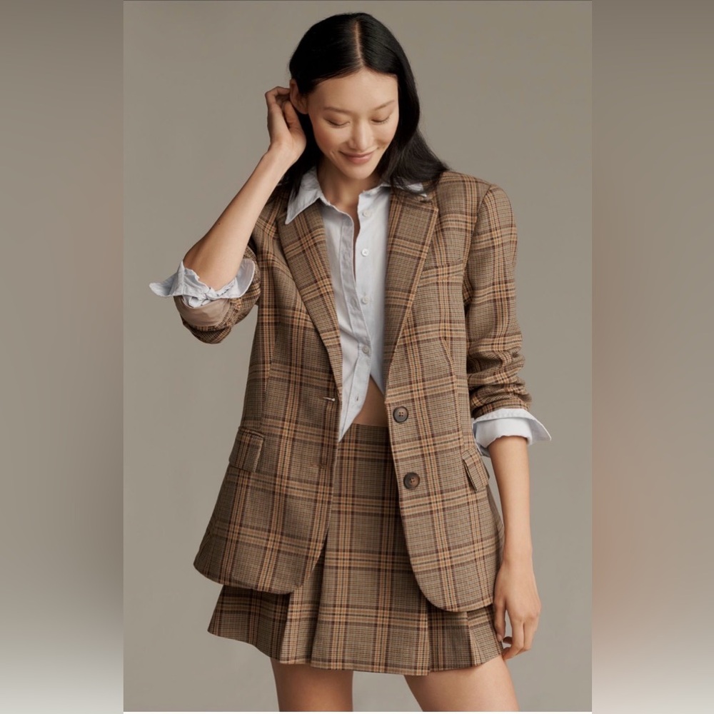 Plaid Blazer - Large Comfortable